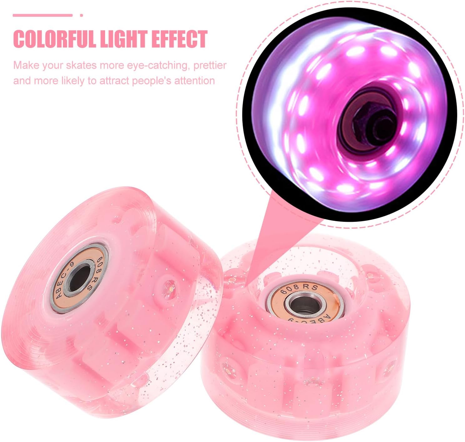Amazon.co.jp: インラインスケートホイール 8個パック、83A ローラースケートホイール ベアリング付き オプションあり、ローラーブレード ホイール交換用,ブルー,62mm : スポーツ＆アウトドア ローラースケートホイール、スケートホイール、ベアリング付きインライン ... OUNONA 8個 ローラースケートホイール 発光素材 耐久性 ベアリング内蔵 交換用ローラースケートアクセサリー インラインスケー