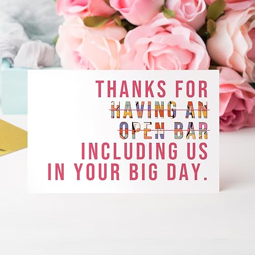 Miniatura 7 de Qiliji Divertida tarjeta de boda para amigos, tarjeta de compromiso humorística para pareja, felicitaciones por tus tarjetas de gran día, regalo de