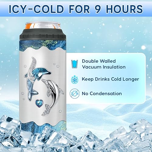 Miniatura 2 de Wassmin Vaso de bomberos para hombres, enfriador de latas 4 en 1 de acero inoxidable aislado de 16 onzas, taza de café con tapa para abuelo, papá,