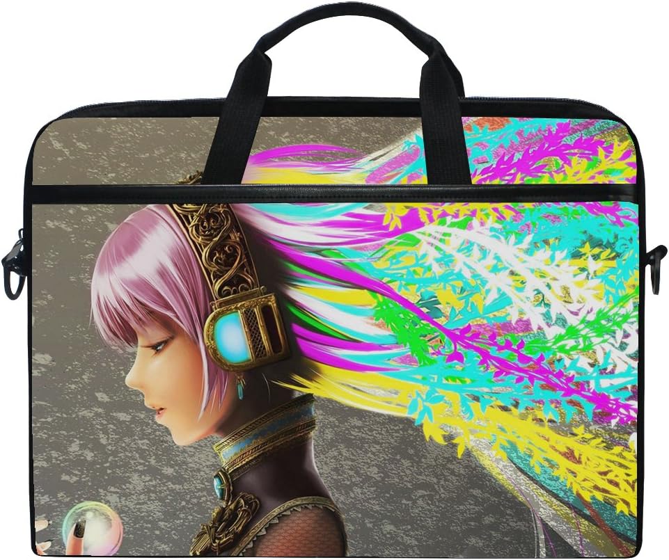 DNOVING Art Colorful Pattern Laptop Messenger Bag Case