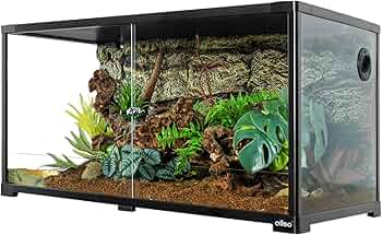 Amazon | 182L 爬虫類ケージ グラステラリウム 透明 飼育ケース