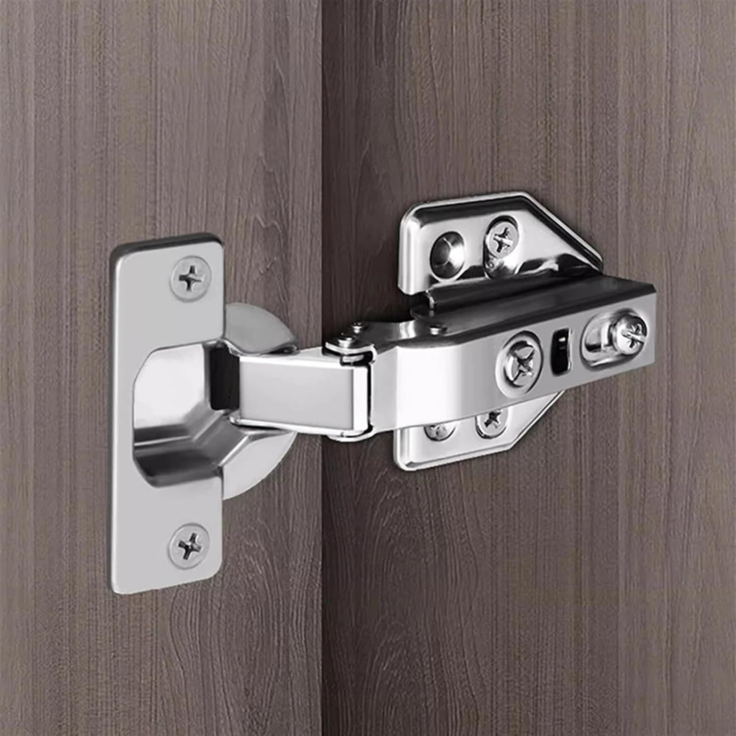 304 Stainless Steel Hinge Furniture Hardware Soft Close Cabinets and Cabinet Furniture Accessories Damped Buffer Hinge(Insert Embed)