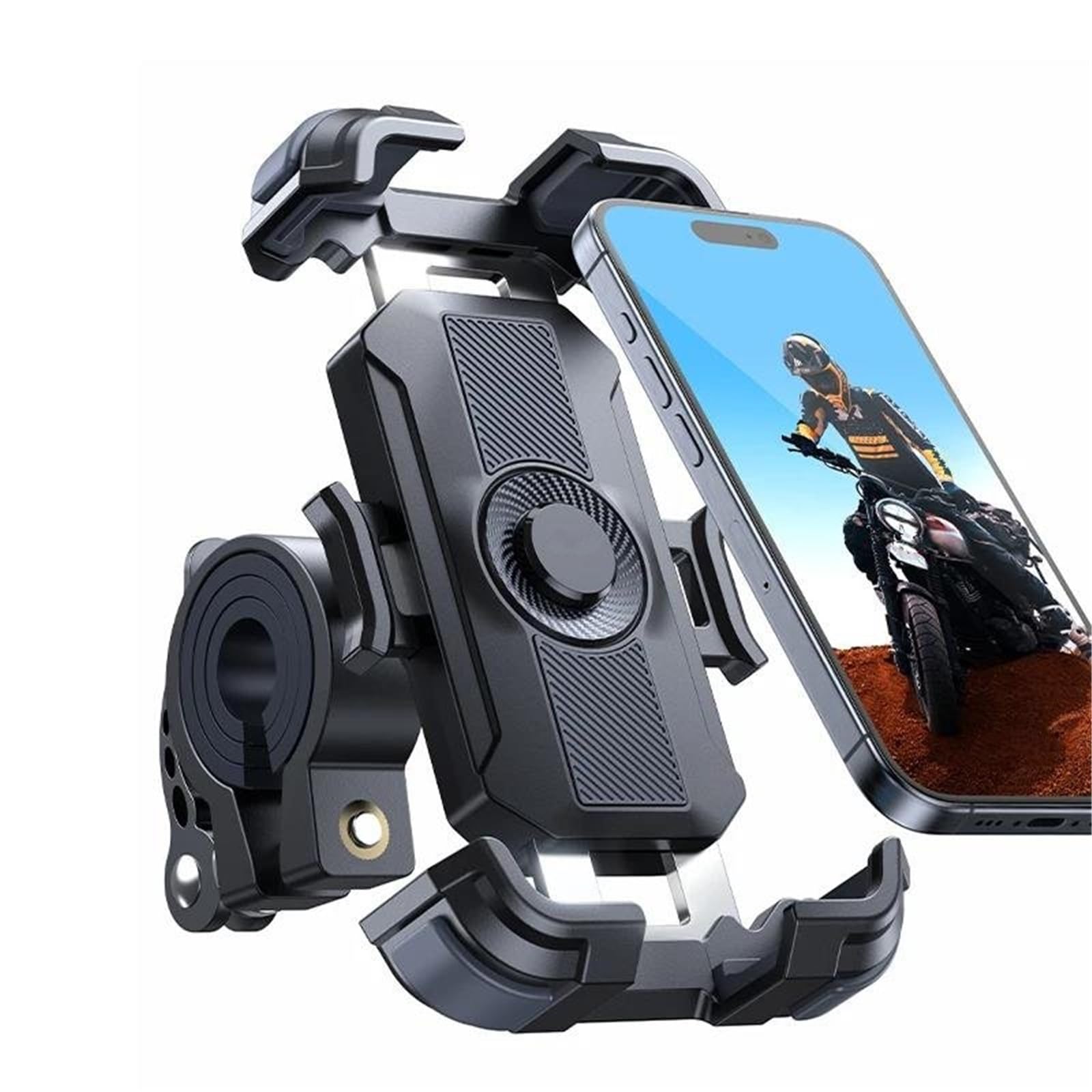 Supporto Telefono Moto Aggiornato Bici Ultra-Stabile Manubrio Pinza Cellulare JR-ZS398