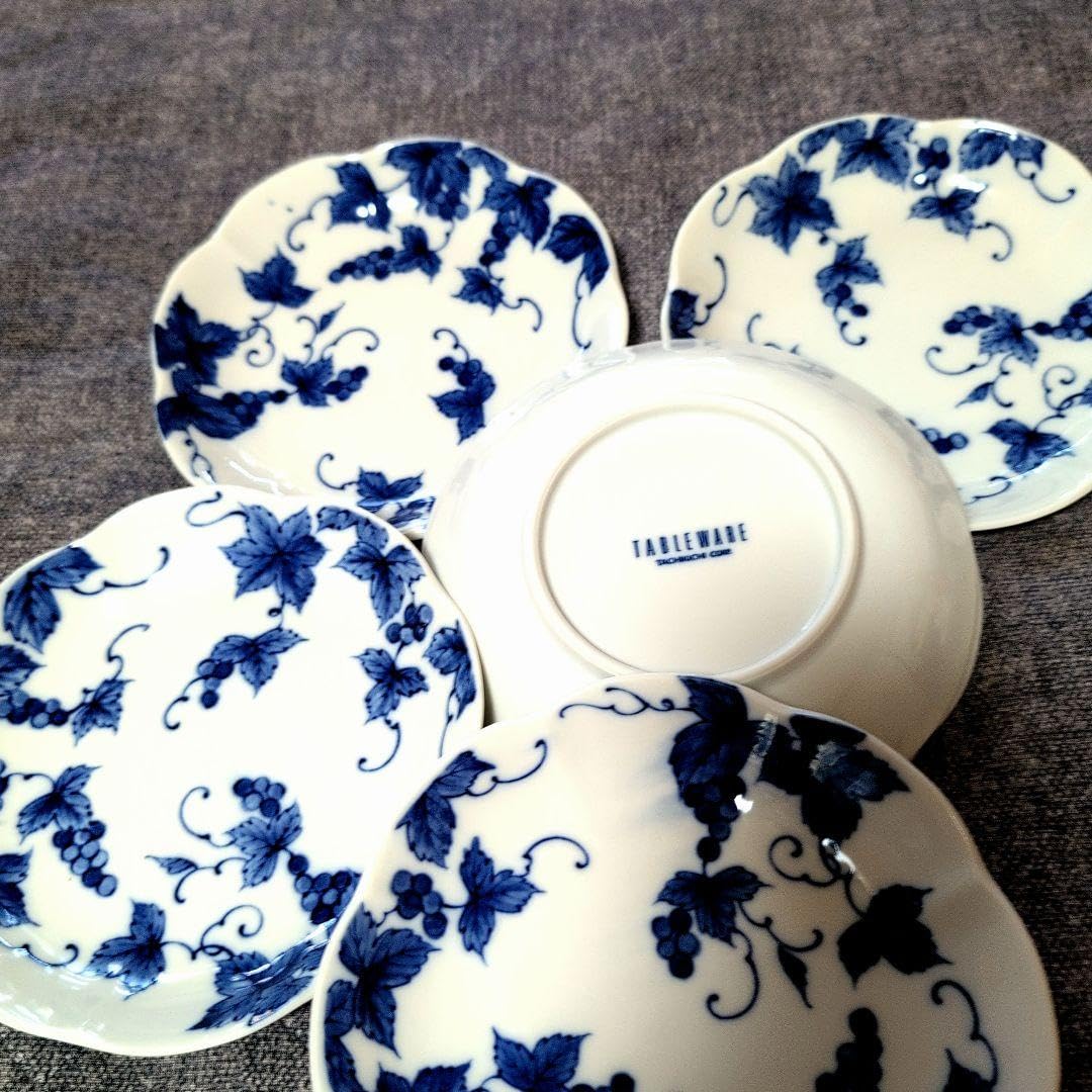 Amazon.co.jp: たち吉 TABLEWARE 葡萄模様 皿 5枚セット : おもちゃ