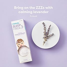 Frida Baby Natural Sleep Bath Bombs, Lavender Essential Oil Bath Bombs for Bedtime, Relaxing & Calming Shower Bombs with Aromatherapy Oil for Better Sleep