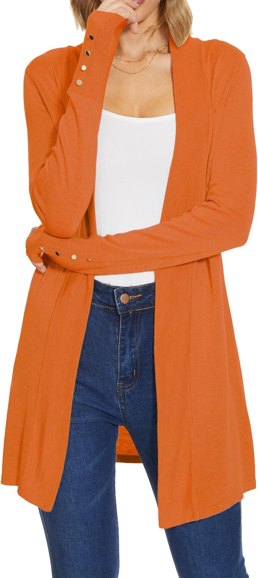 Spicy Sandia Women's Cardigan Sweaters Long Dressy Casual Lightweight Open Front Knit Cardigans for Spring Early Fall