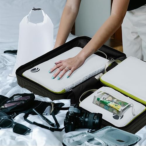 Vista 8 de Cipway Cubitos de embalaje de compresión, bolsas organizadoras de equipaje ultraligeras con bolsas de lavandería y bolsa transparente para artículos