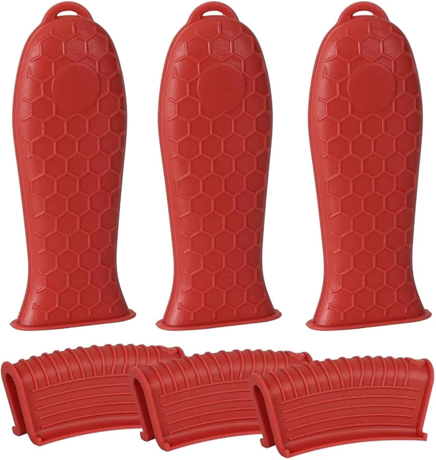 Silicone Cast Iron Handle Cover Cast Iron Handle Covers 6 Pack Heat Silicone for Illets and Pans