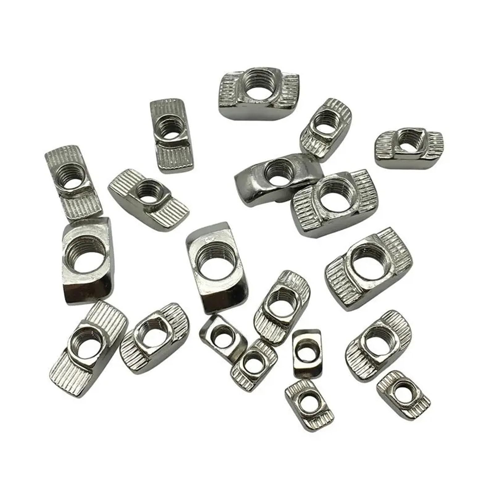 Zestaw 50 szt. 4040 M3 M4 M5 M6 M8 profil aluminiowy T-rowek łeb młotka nakrętka ślizgowa ze stali węglowej nakrętka T-rowek element mocujący EU (M3)