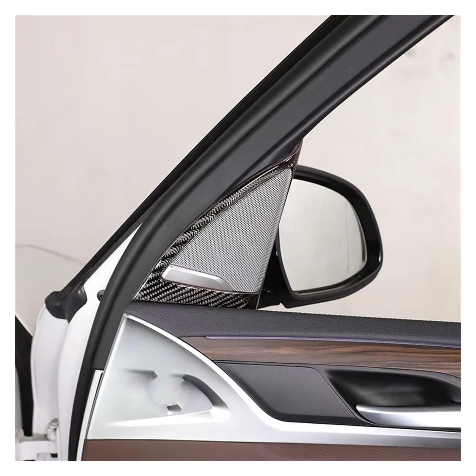 Accessori Interni Auto Per BMW X3 G01 2018-2022 Morbida Fibra Di Carbonio Auto Porta Anteriore A-pilastro Altoparlante Telaio Copertura Trim Adesivo