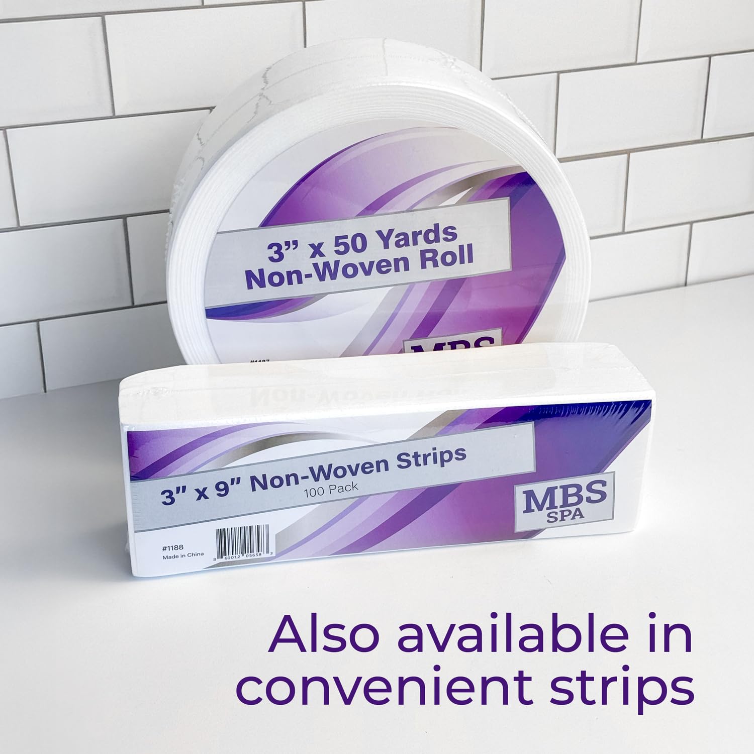 Non-Woven Waxing Roll 3" x 50 Yards (Case of 12) - for Hair Removal, Lint-Free, Full-Body Wax Roll