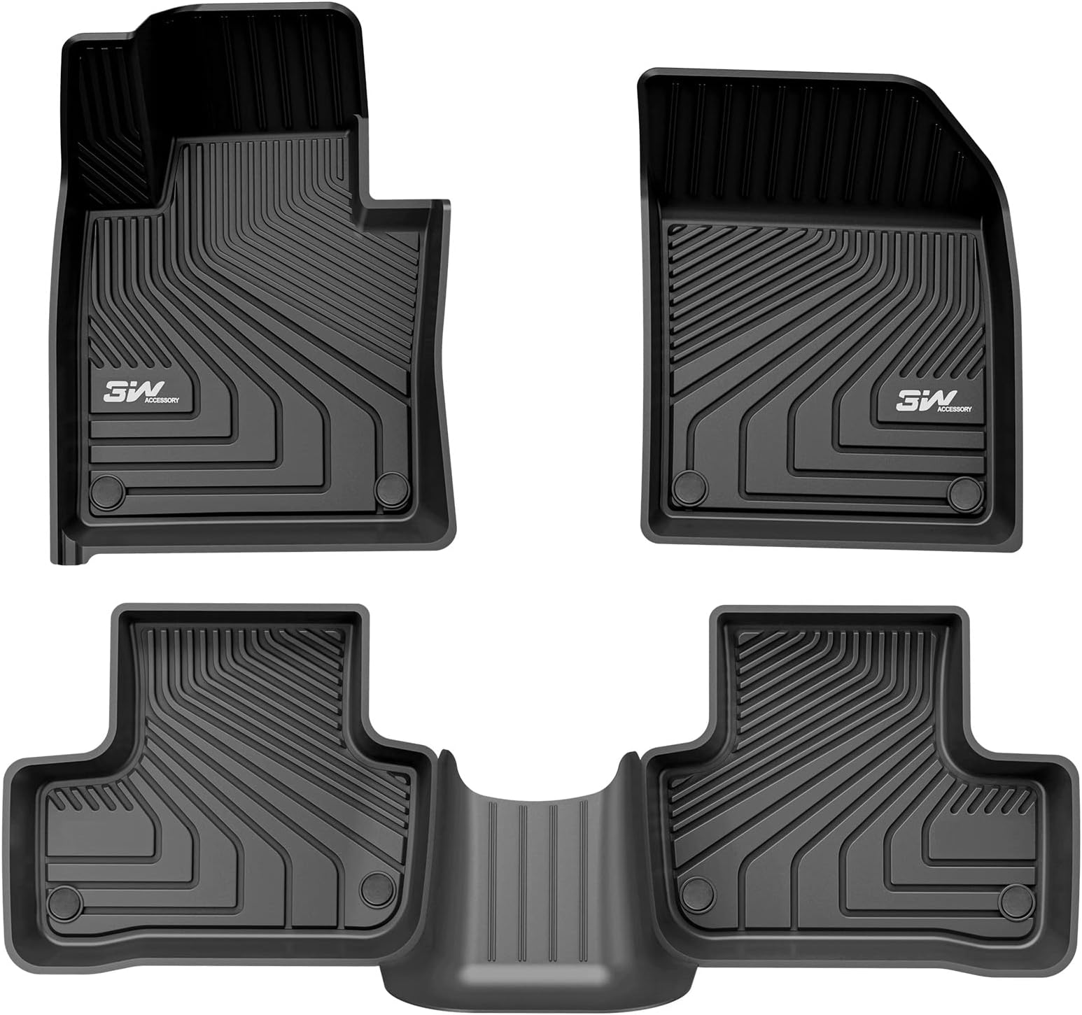 Volvo Genuine XC60 Rubber Floor Mats Charcoal Automotive
