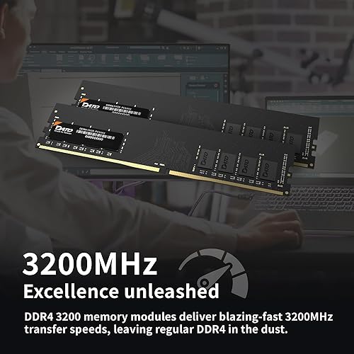 Miniatura 9 de DATO 8GB DDR4 3200MHz PC4-25600 CL22 1.2V 288-Pin Non-ECC UDIMM Módulo de memoria RAM de escritorio