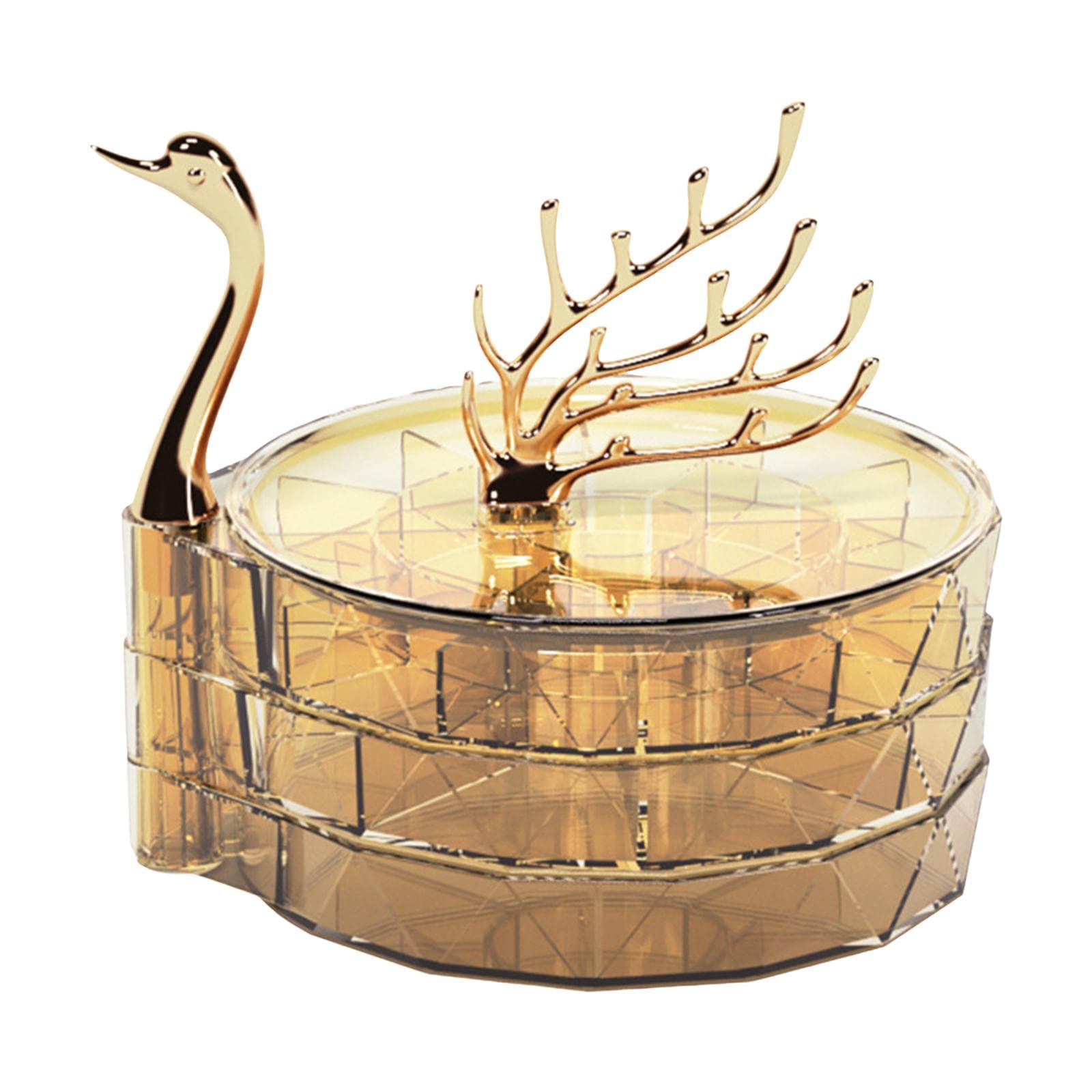 MYADDICTION Swan Shape Rotating Jewelry Organizer Dustproof for Ear Stud Watches Rings Yellow Jewelry & Watches | Jewelry Design & Repair | (B0CH88NR1H) Amazon Price History, Amazon Price Tracker