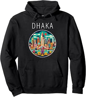 Dhaka Bangladesh scenery Art Deco Pullover Hoodie