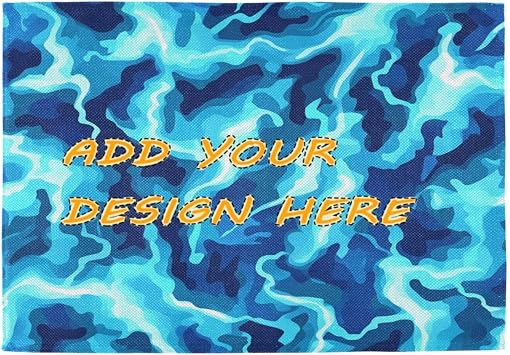 Custom Blue Lightning Turquoise Plate Mates for Table Christmas Machine Washable placemats Set of 6 12 x 18 platos decorativos para mesa