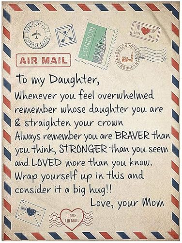 Miniatura 5 de WINGSIGHT Manta de franela grande con letras "Mom to My Son", súper suave y cálida, adecuada para cumpleaños y aniversarios, como regalo para cama,