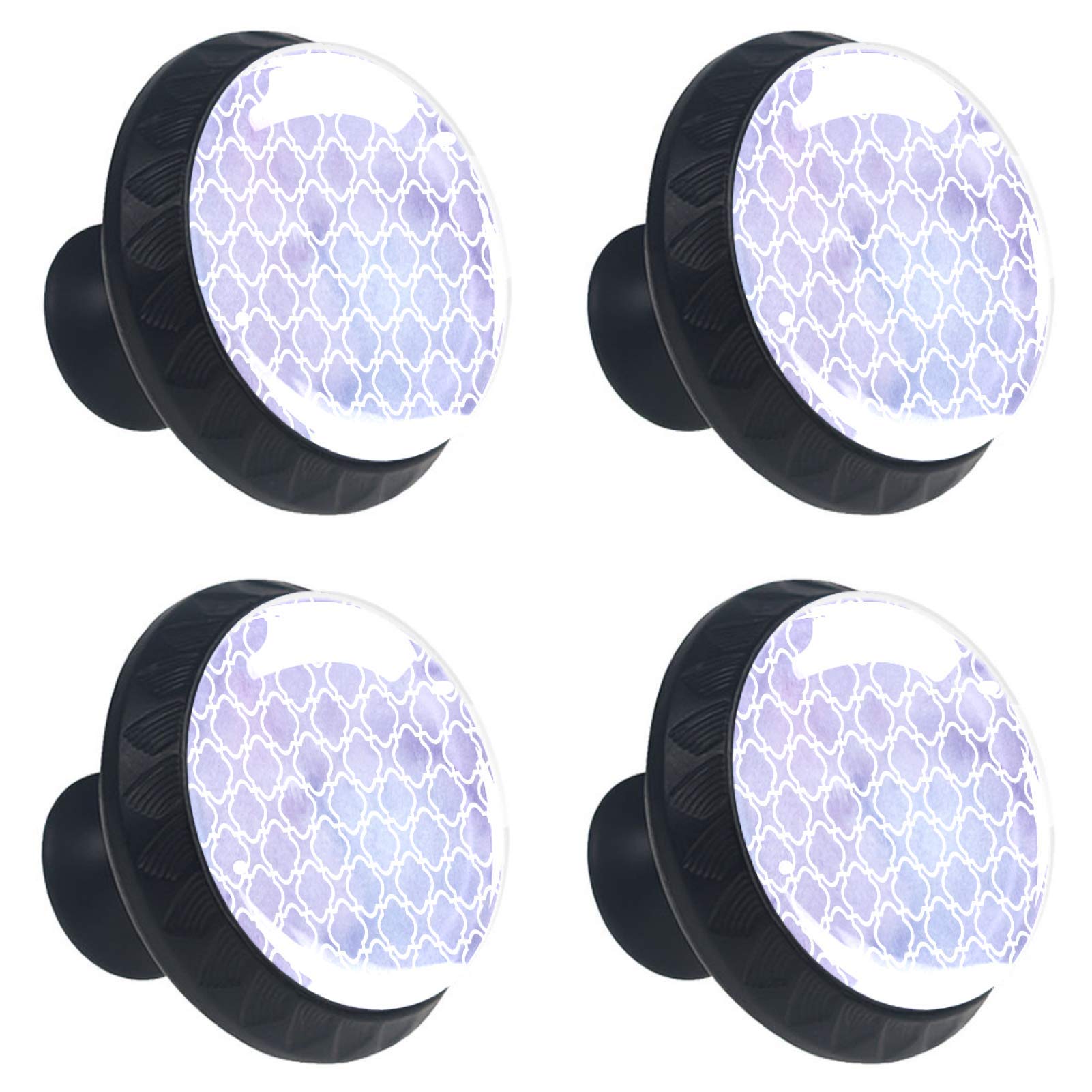 Bouton de tiroir en cristal violet pour relooker une commode de chambre