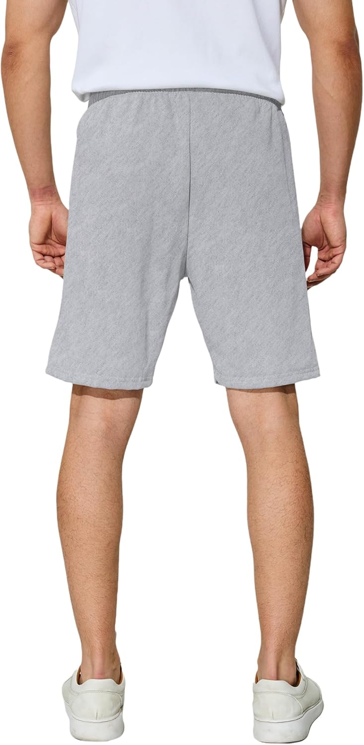 Men's Casual Shorts 7" Cotton Athletic Running Shorts Elastic Waist Drawstring Workout Sweat Shorts - Image 5