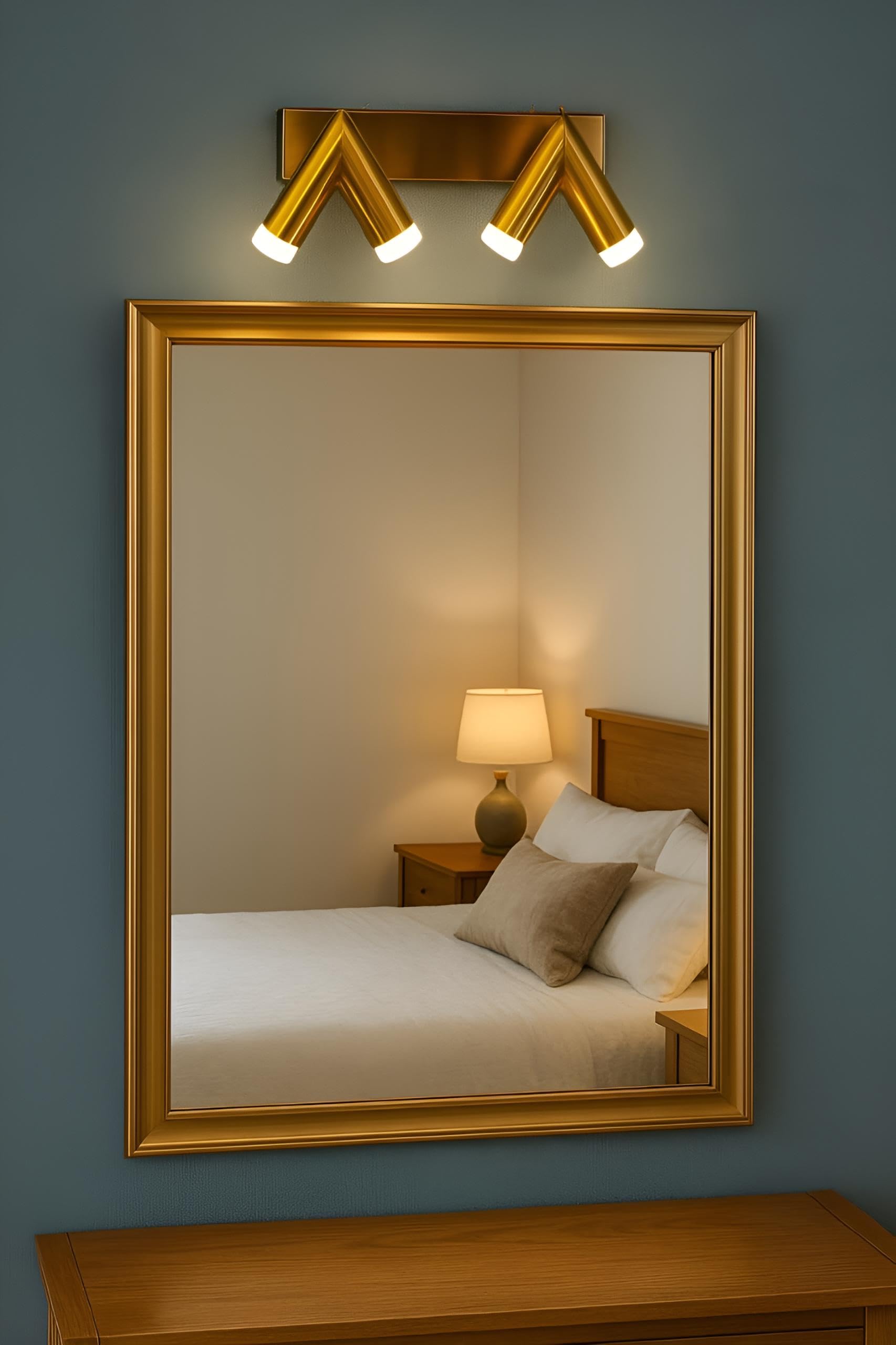 FILLISKA 3-in-1 Gold Wall Spotlight - Color Changing -3