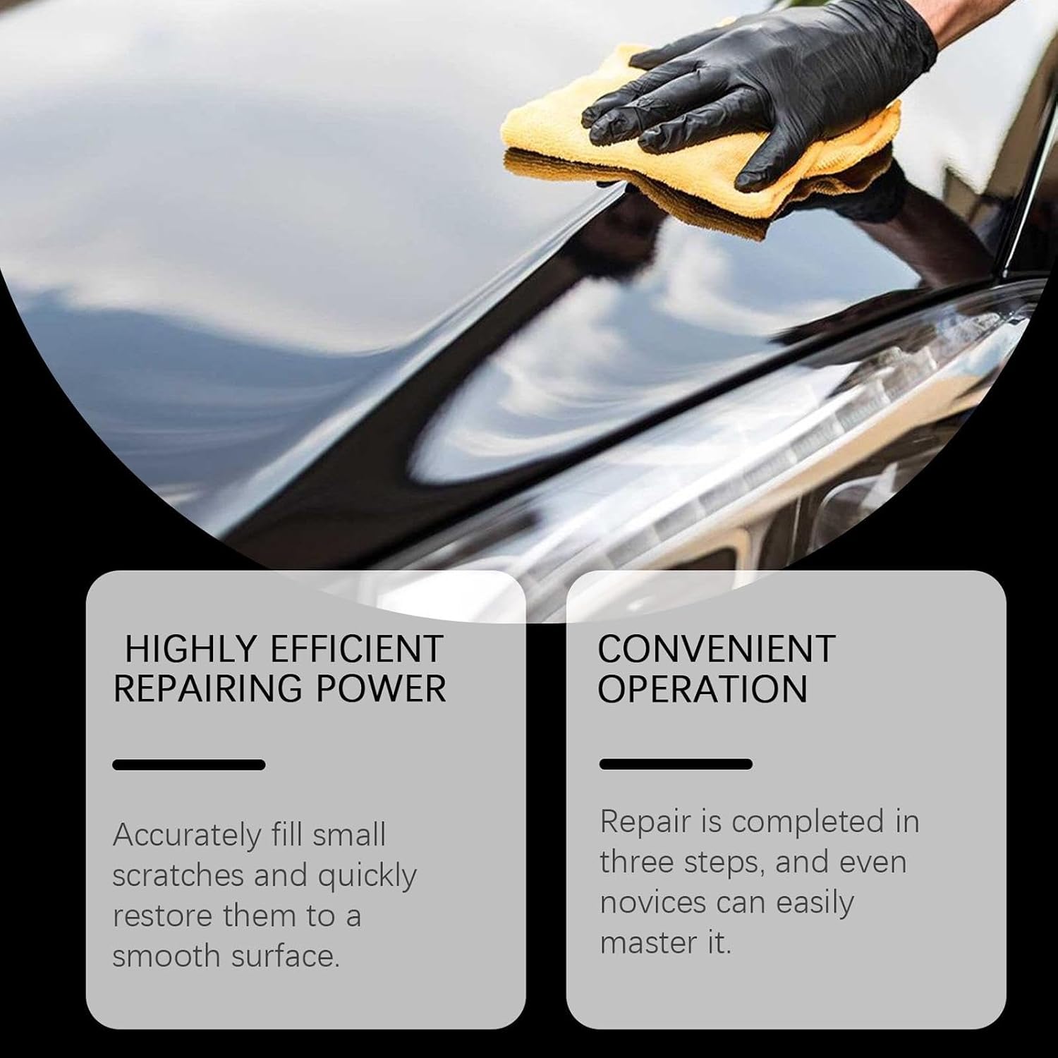 Car Scratch Remover - Paint Restorer Compound, Vehicle Repair and Scratch Correction Automotive Detailing Tool for Cars Trucks and Motorcycles Effective Coating for Restoring Shine