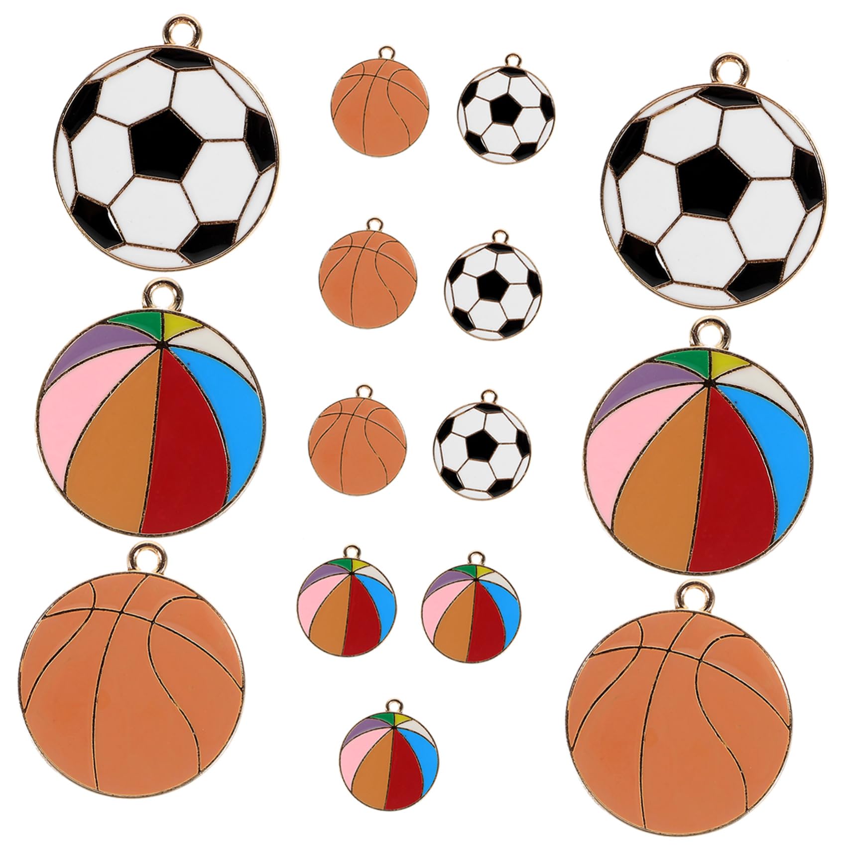 Artibetter Ciondolo A Sfera in Lega Mini Ciondoli Per Palloni Sportivi Incantesimi Reperti Di Gioielli Di Calcio Ciondoli Per La Realizzazione Di Orecchini
