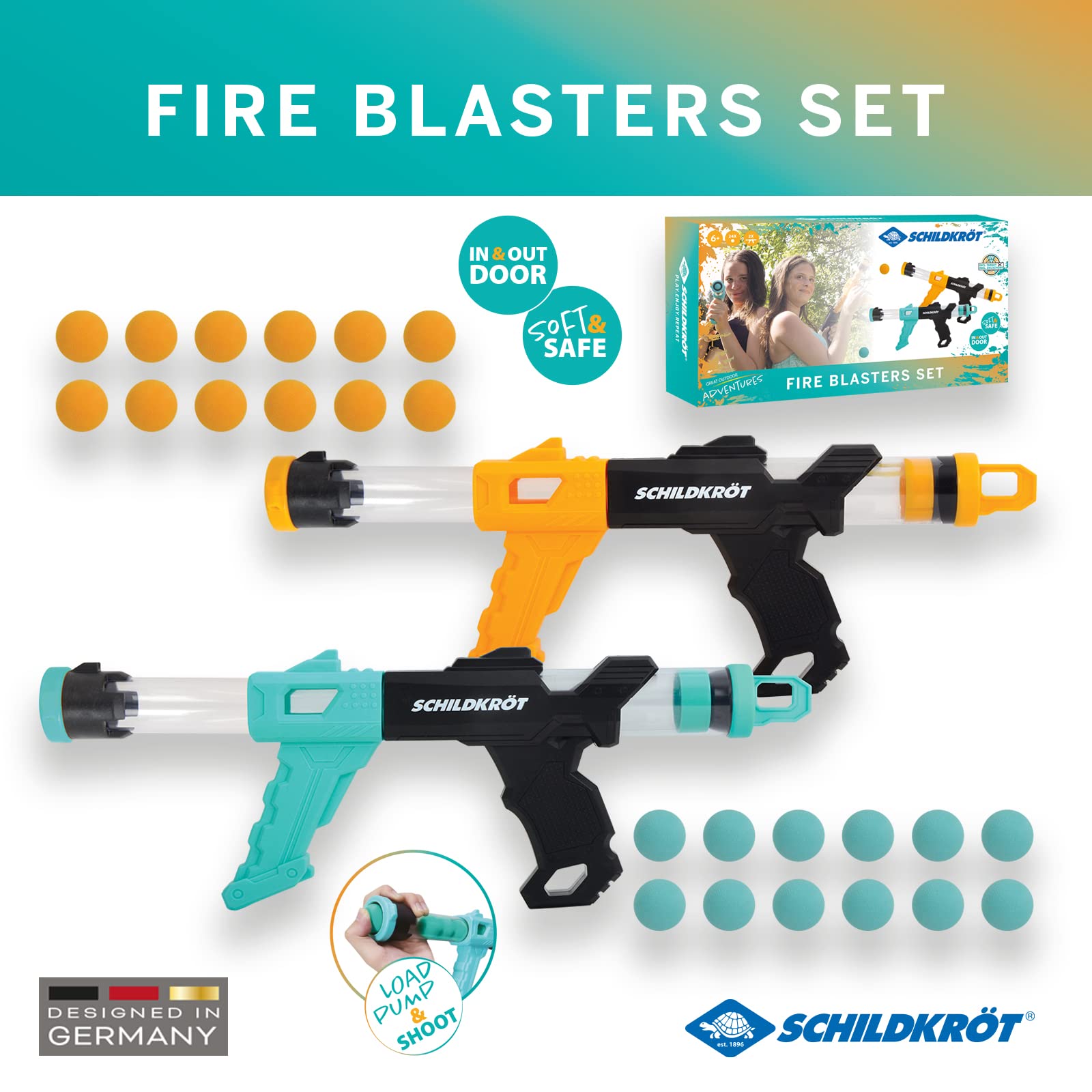 Schildkröt FIRE Blaster Set (2 pezzi)