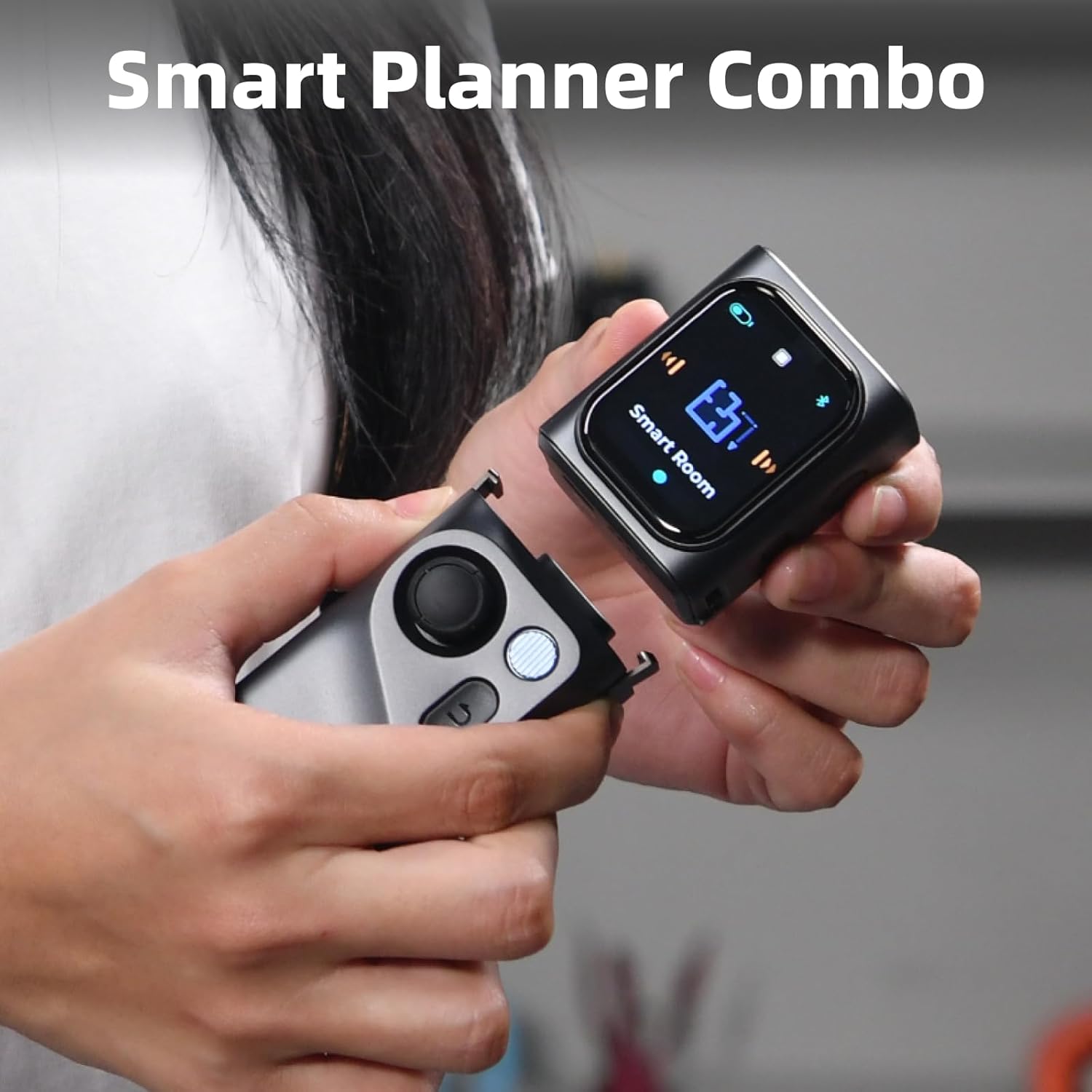 HOZO M-Cube Laser Measuring Tool Smart Planner Combo,164ft/50m,±1/16 inch Accuracy,360° Joystick for Capturing Floorplans from Any Angle, One-Tap Button for Precise Edge and Corner Measurements