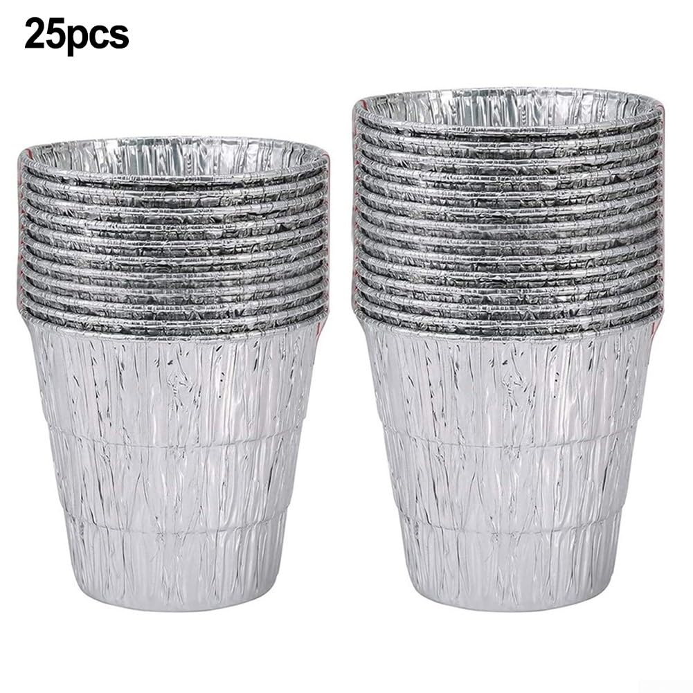 Forro de cubo de grasa, paquete de 25 forros de cubo de grasa, bandeja de goteo para parrilla Traeger Pro Series compatible con parrillas Green Mountain para barbacoa