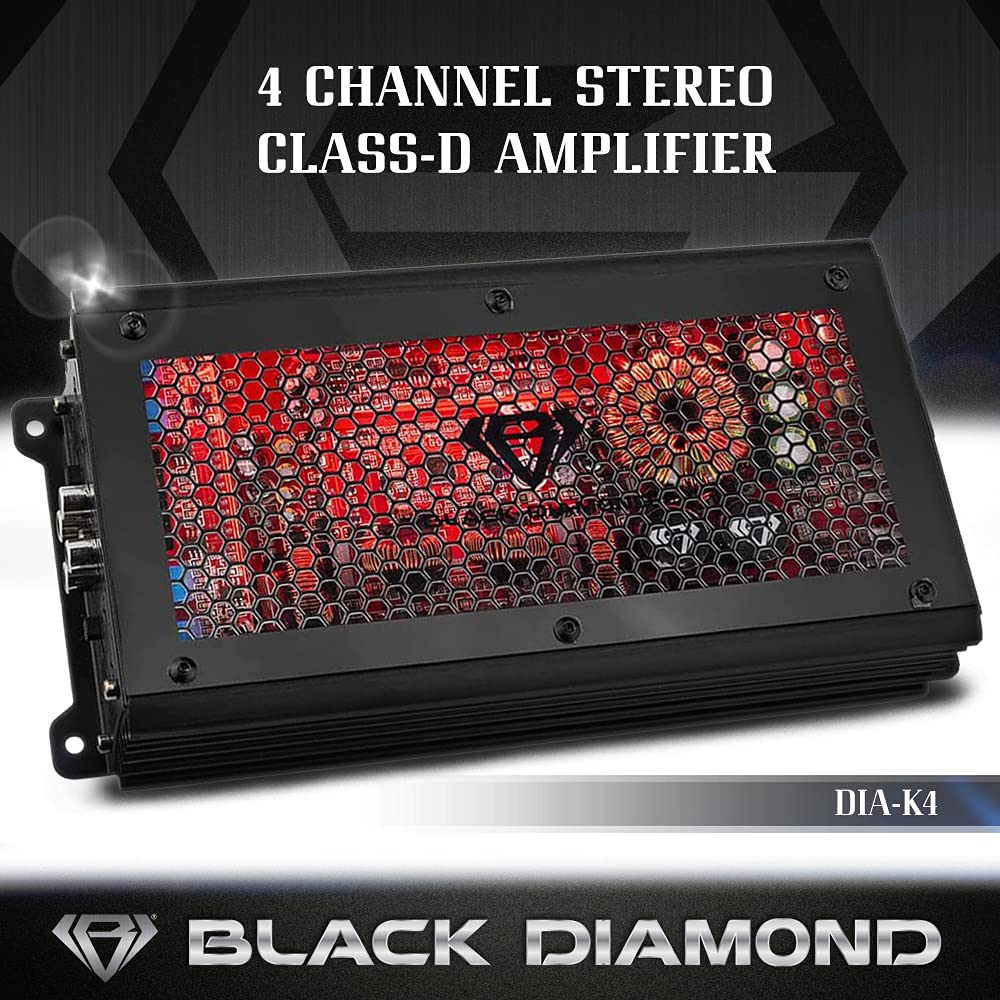 Black Diamond Car Audio Amplifier Class D 1-Channel Monoblock - DIA