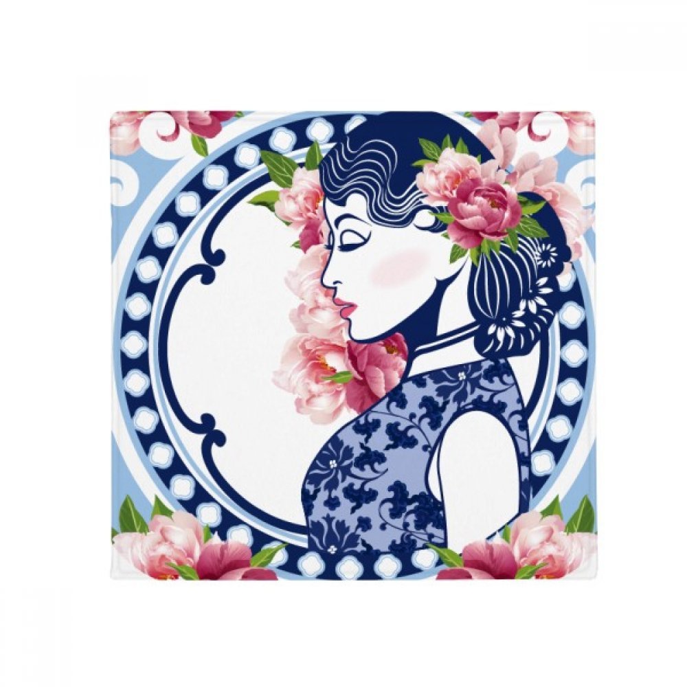 Tapis de bain et cuisine antidérapant style fleur asiatique pour sublimer votre salon