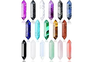 17Pcs Stone & Beam Healing Crystals Stone Set: Ancient Spiritual Healing Stones...