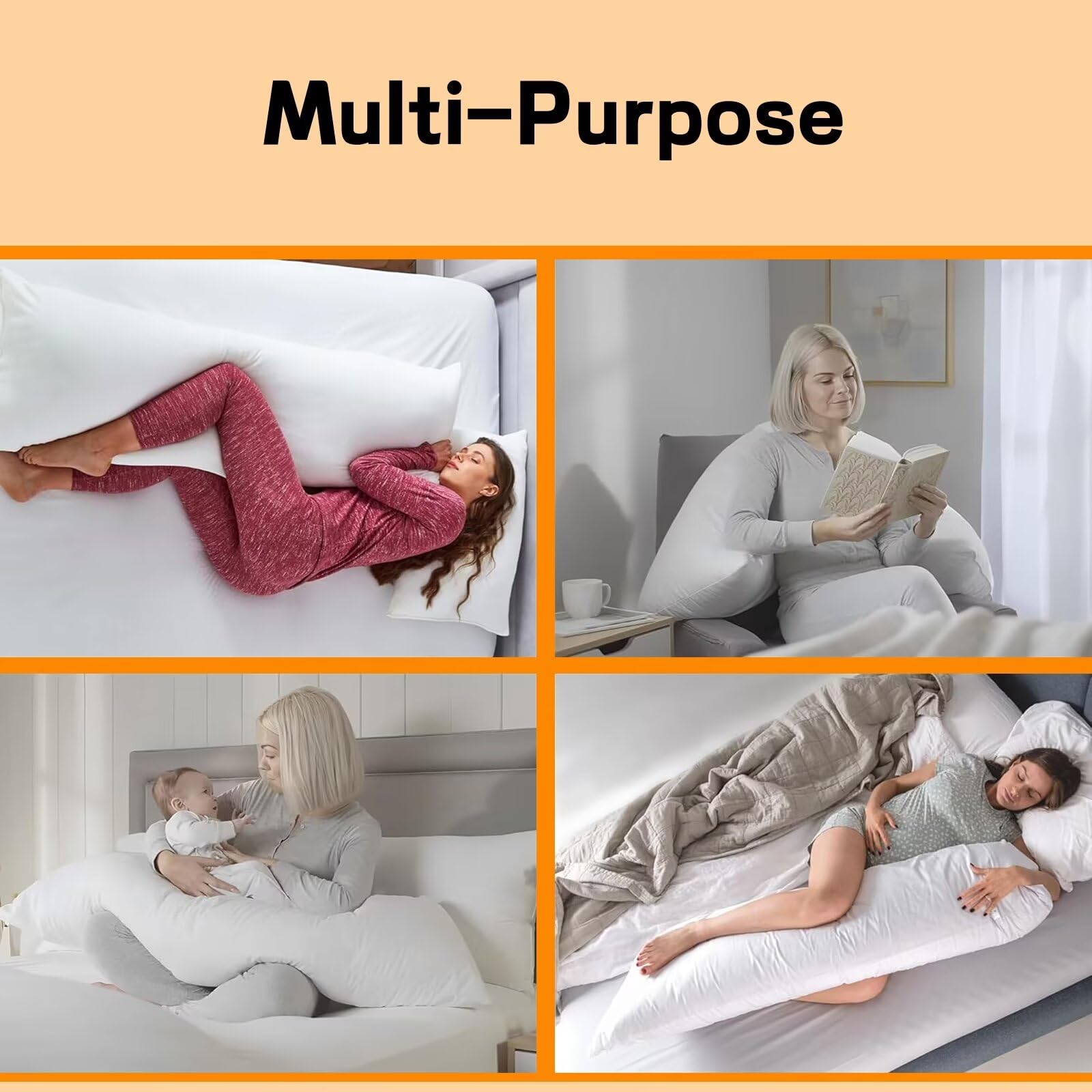 Seitenschläferkissen Bezug 50 x 150 cm Einfach Kissenbezug Abstrakt Muster Side Sleeper Pillow Case, Doppelseitig Drucken Samt Body Pillow Langes Kissen Seitenschläfer Schwangerschafts kissen B1-1111