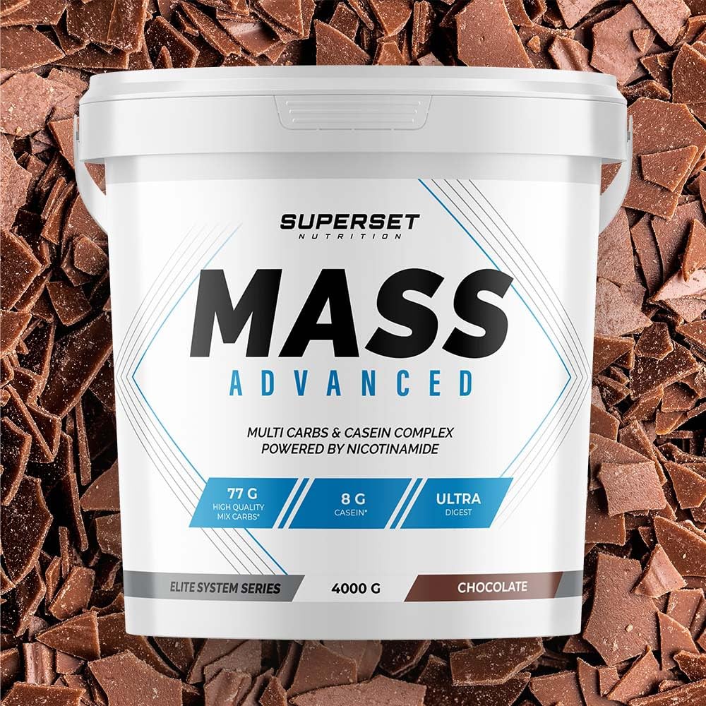 Superset Nutrition | Mass Advanced (4kg) | Gainers | Gainer grand format pour encore plus de masse ! - Chocolat