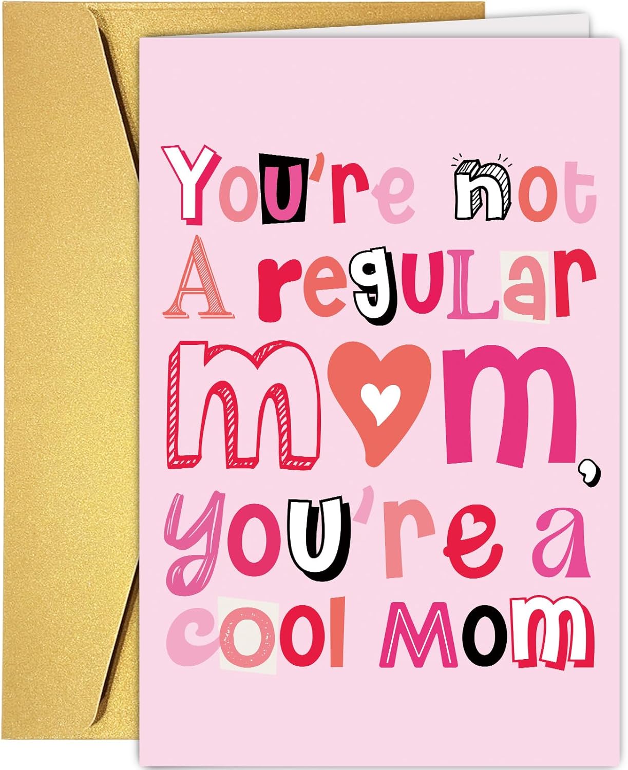 Amazon.com: Funny Cool Mom Mother's Day Card, Humorous Mothers Day Card ...