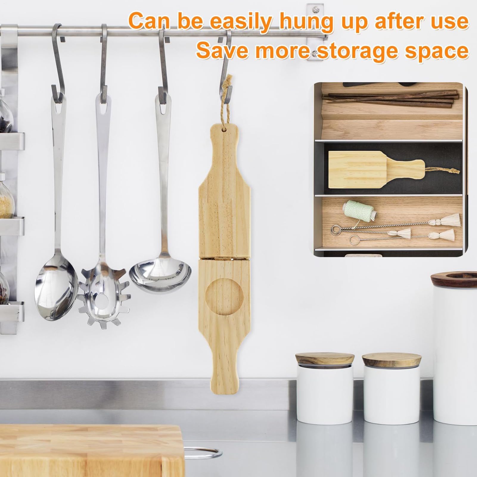 Plantain Smasher - 6.3x2.36 Inches Wooden Tostones Plantain Press, Banana Masher Kitchen Tool, Plantains Smashers Kitchen Tools | Wooden Fried Banana Smasher For Home Camping Party Buffet Cooking