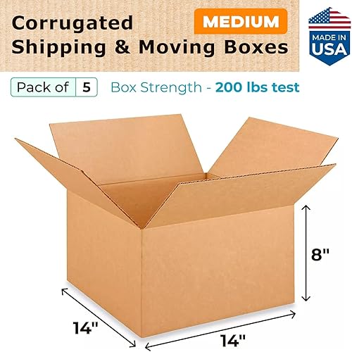 Miniatura 416 de Cajas para envío IDL Packaging - B-1266-5 de cartón corrugado, tamaño pequeño, de 12 pulgadas de largo x 6 pulgadas de ancho x 6 pulgadas de alto