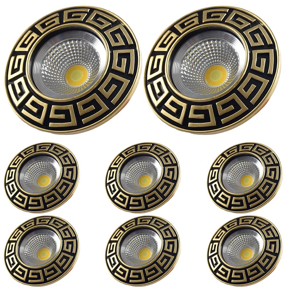 ASerZenith 3Cct Adjustable Led Recessed Downlight, 4.3 Inch Resin Panel Light With Baffle Trim, Chinese Style Ceiling Light Fixtures For Modern And Traditional Interiors, Pack Of 8,Spotlight-3W