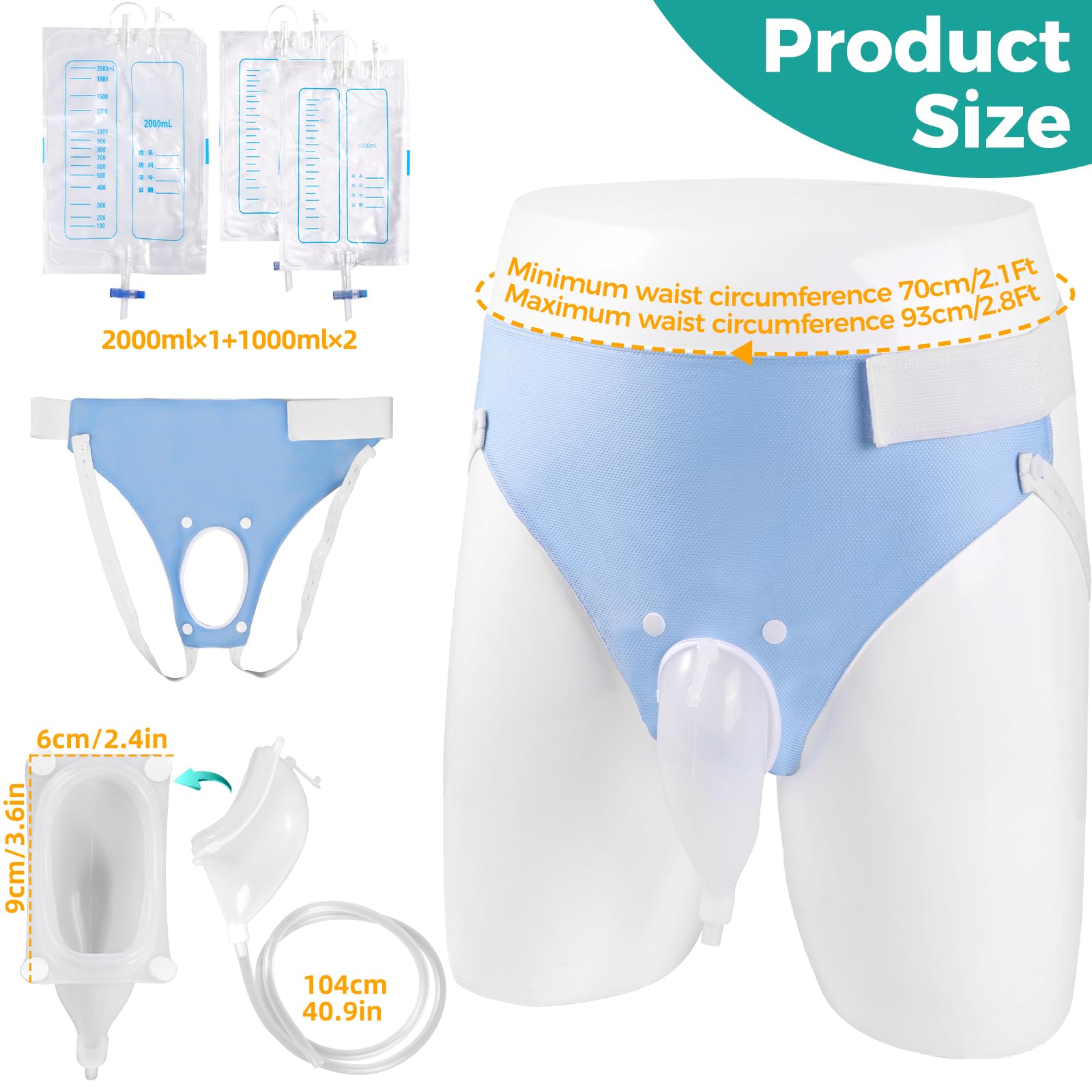 Orinal portátil para hombres (ancianos)