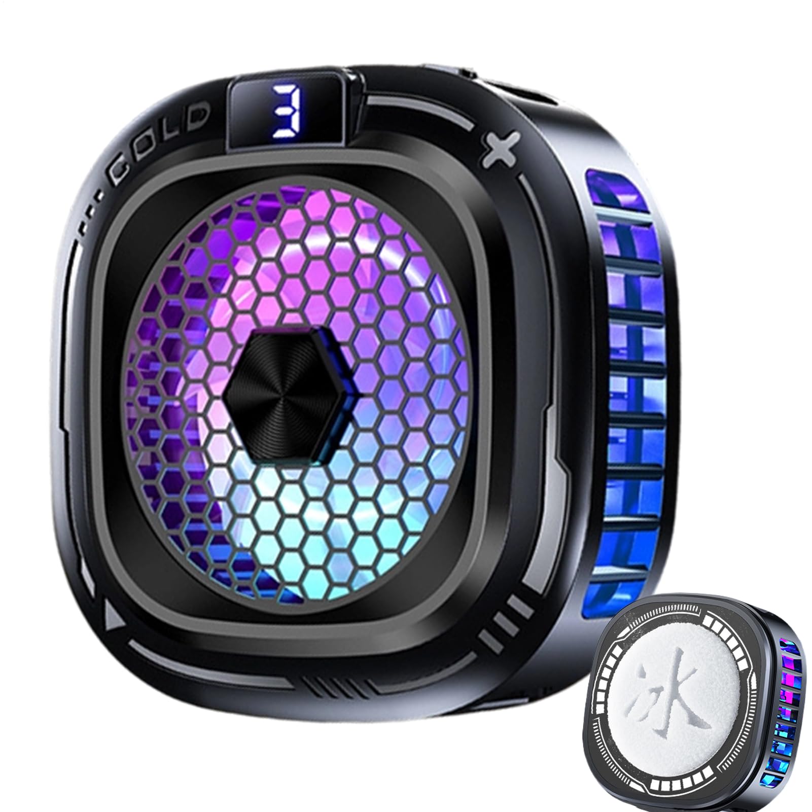 Enfriador para móvil que evita el lag y el calentamiento con su disipador de calor silencioso RGB 8