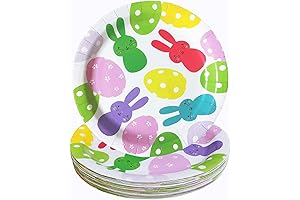 9-Inch Bunny Plates Perfect for Easter Festivities