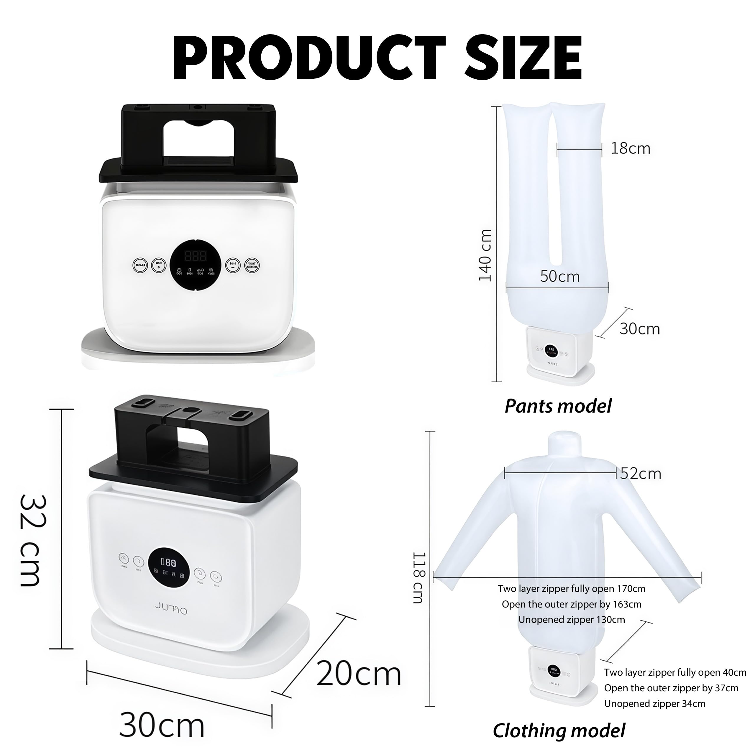 Fer à repasser automatique pour chemises, portable, avec fonction de temps pour chaussures, vêtements, pantalons et jupes, avec couverture sèche et séchage à 360° (3PCS)