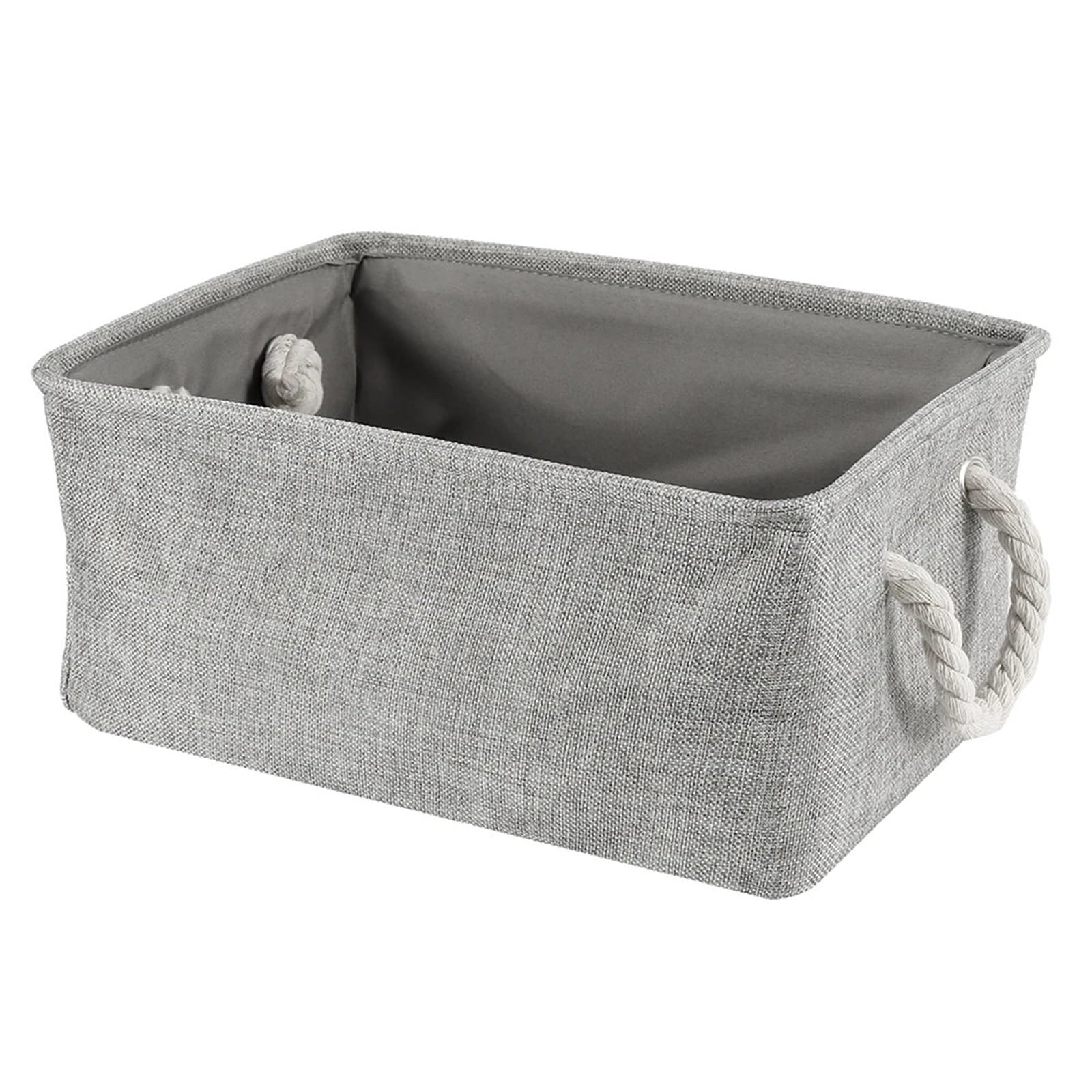 EWUHYFP Collapsible Storage Box Storage Baskets for Shelves Collapsible Bin Rectangular Organizer Bins with Handles Foldable Fabric Box(Medium)