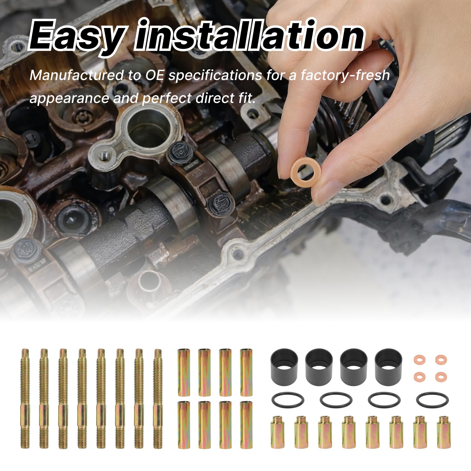 Juntas De Inyector 2.2 2.5 Dci Y Tornillos Inyector Para Master Trafic Movano Laguna ESCAPE AVANTIME Vivaro 7703062072 Et 8200553118 Sello Inyector