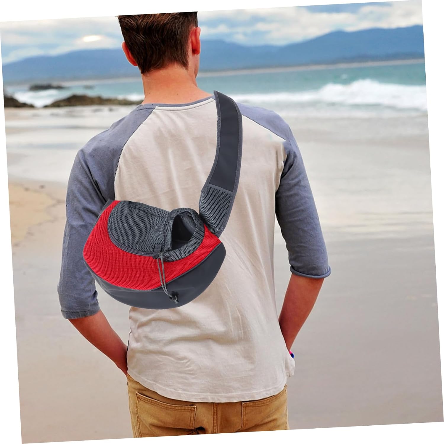 Dog Carrier Backpack Cat Sling Backpack Versatile Pet Sling Carrier for Traveling Breathable Mesh Dog Bag