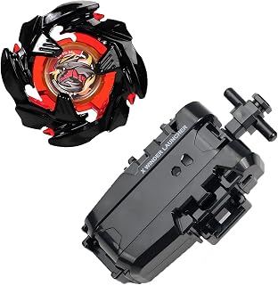 Left-Spin X Top with String Launcher Set, Cobalt Dragoon Attack Type X Series, Great Start Set for Beginners Battling Game