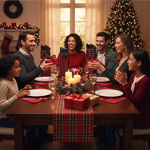 Miniatura 32 de Chrisfall 12 bolsas de vino para botellas, bolsas de regalo de vino, papel kraft a granel con asas, etiquetas, papel de seda para envoltura