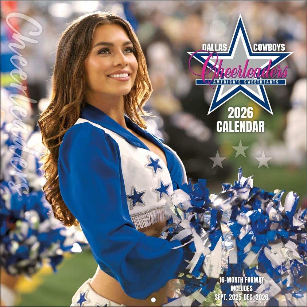TURNER LICENSING Dallas Cowboys - Calendario da parete Sideline, 12 x 12, 16 mesi (26998011961)