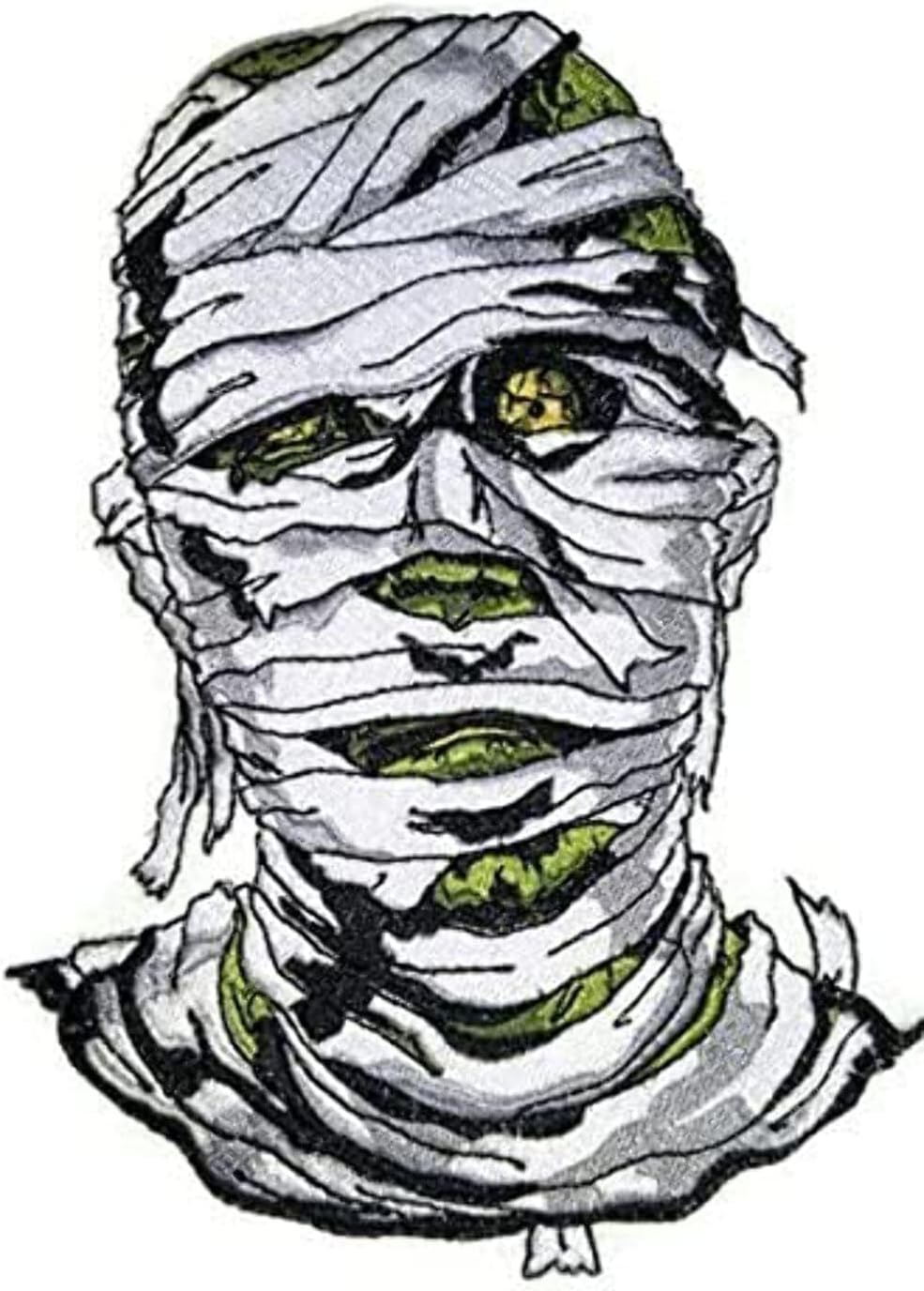 Custom and Unique Happy Halloween [Classic Monster Portraits-6]Embroidered Iron on/Sew Patch [7.8" *5. 6"] [Made in USA]