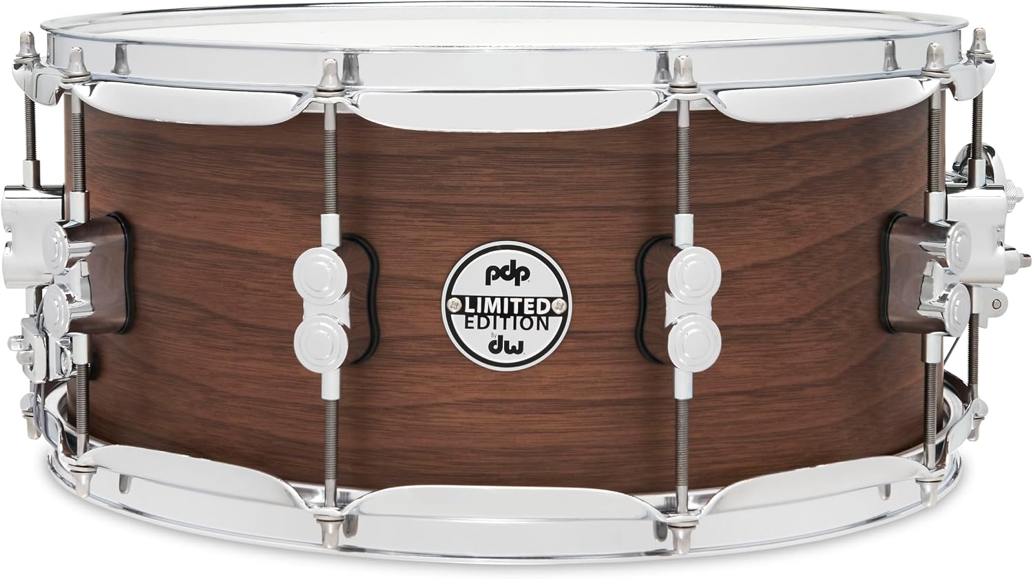 PDP Limited Edition Maple/Walnut Shell 6.5"x14" Snare Drum - Natural Satin Finish